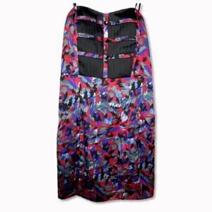 NWT BCBGeneration Graphic Strapless Dress Sz 10